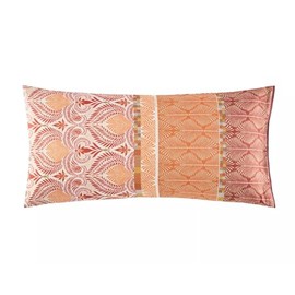 Bassetti Nairobi Cushion Cover Fine Satin Orange/Red Size 40 x 80 cm