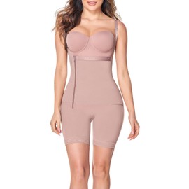 Ann Chery Shapewear Bodysuit for Women - Tummy Control, Waist Compression, and Lifting - Body Shaper Zipper Open Bust