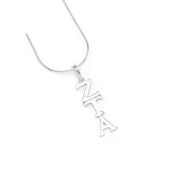The Collegiate Standard Zeta Tau Alpha Sterling Silver Lavaliere Pendant/Sorority Jewelry and Accessories/Necklaces