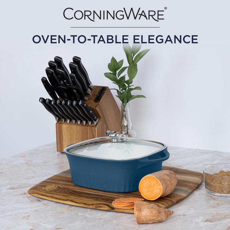 CorningWare QuickHeat 3.2-QT Cast Aluminum Roaster With Lid & Non-Stick