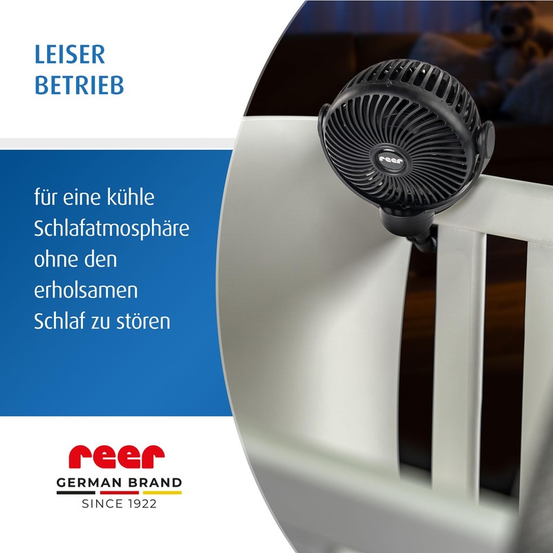 reer CoolAir Mini Universal Fan, Flexible Fan for Prams, Cot