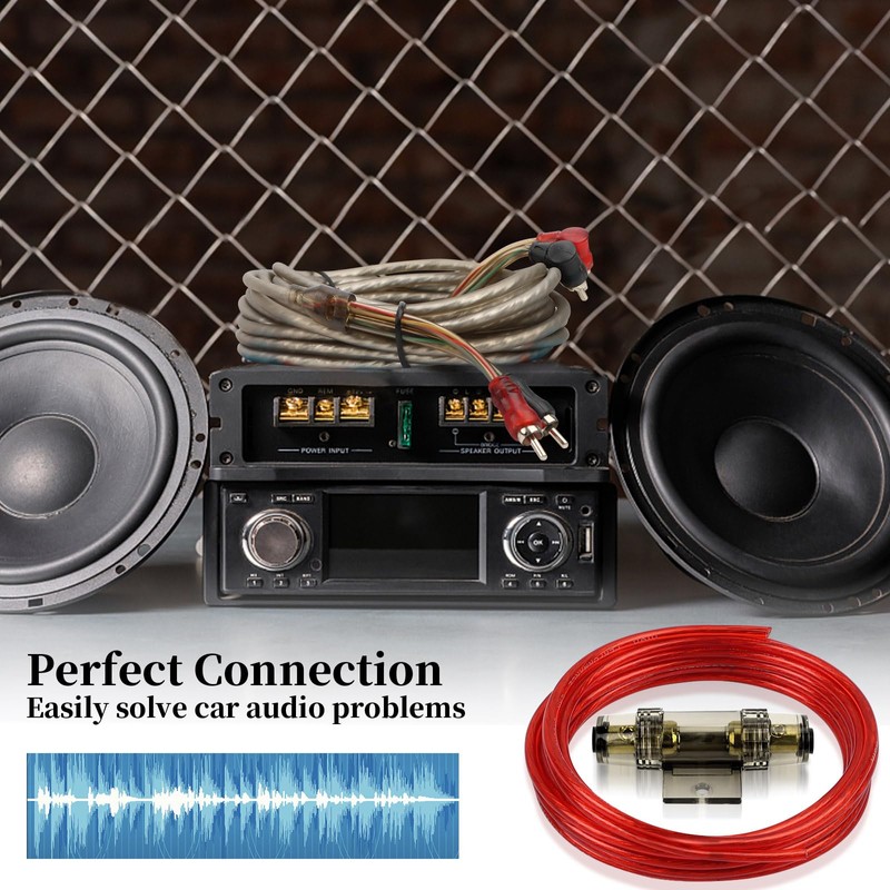 Amplifier Cable Set, Connection Set, Car Amplifier Cable Set, Subwoofer