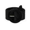 Verdusa Women's Round Buckle Elastic Straw Belts Boho Waist Belt