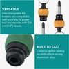 Navaris Ball Grip Bit Holder Set - Carabiner Ring for