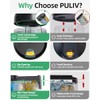 PULIV Large Pill Organizer with 6 Slots & 20 Labels