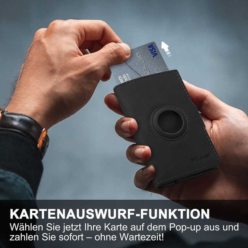 Milduall Men's Wallet, black, Modern