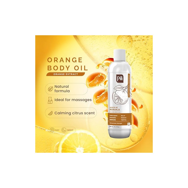 Pili Natural Orange Oil - Skin Tonic and Moisturizer -