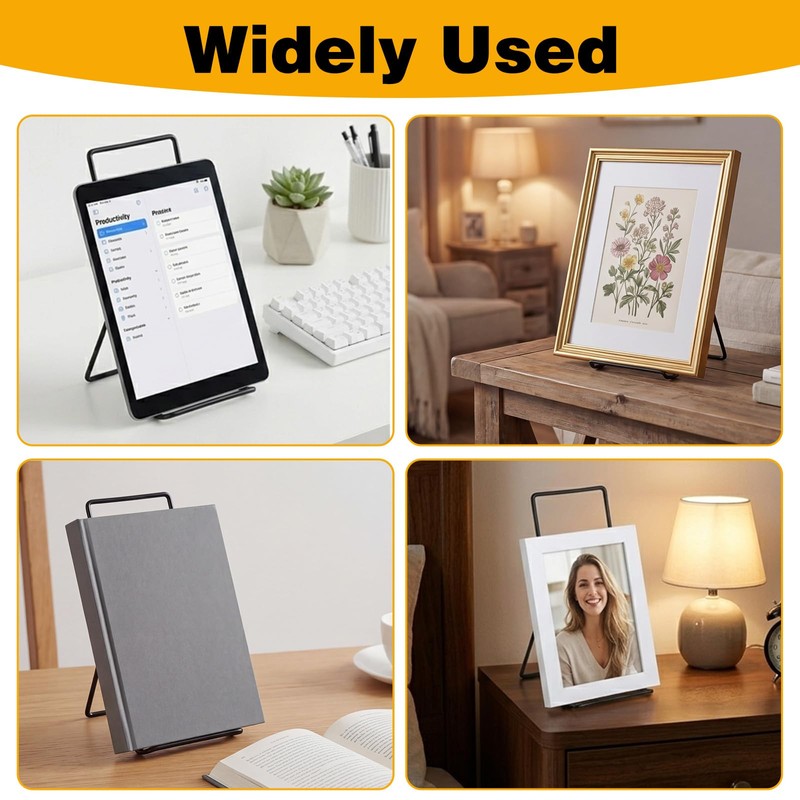 10 Pcs 9.6 Inch Large Metal Book Stand for Display,