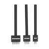 3Pcs Leather Perforated Tool Black Tooth Durable Quick Easy DIY