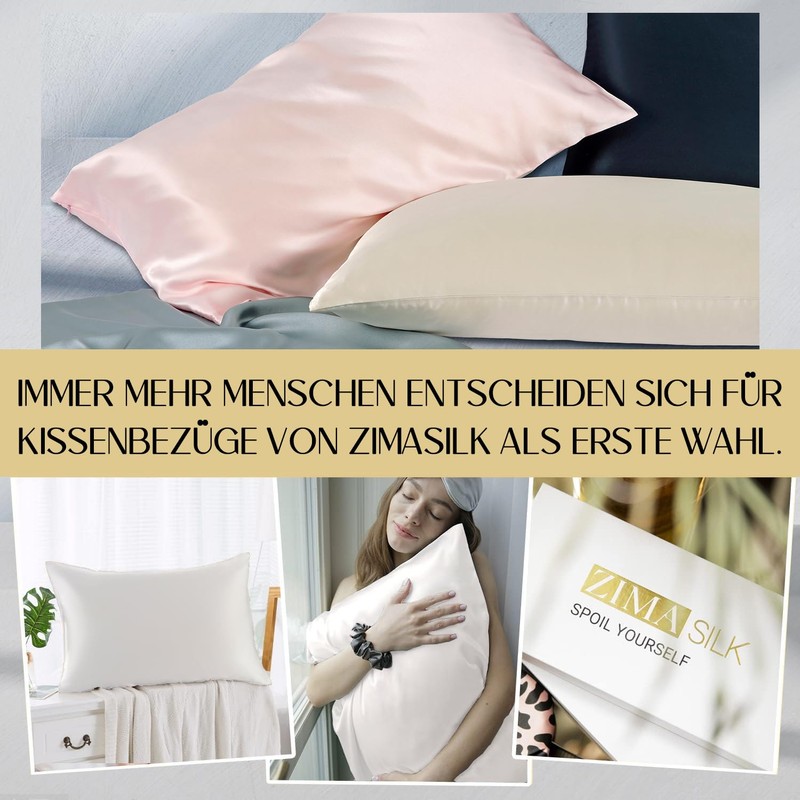 ZIMASILK 100% Silk Pillowcase for Hair and Skin – Double-Sided