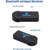 Aux Bluetooth Car Adapter, Bluetooth 5.3 Receiver for Hands-Free Calls