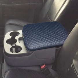 Xaido Center Console Cover Compatible with 2013-2018 Ram 1500 & 2013-2024 Ram 2500/3500/1500 Classic Model, Jump Seat Console Armrest Cover, Leather Arm Rest Covering, Black