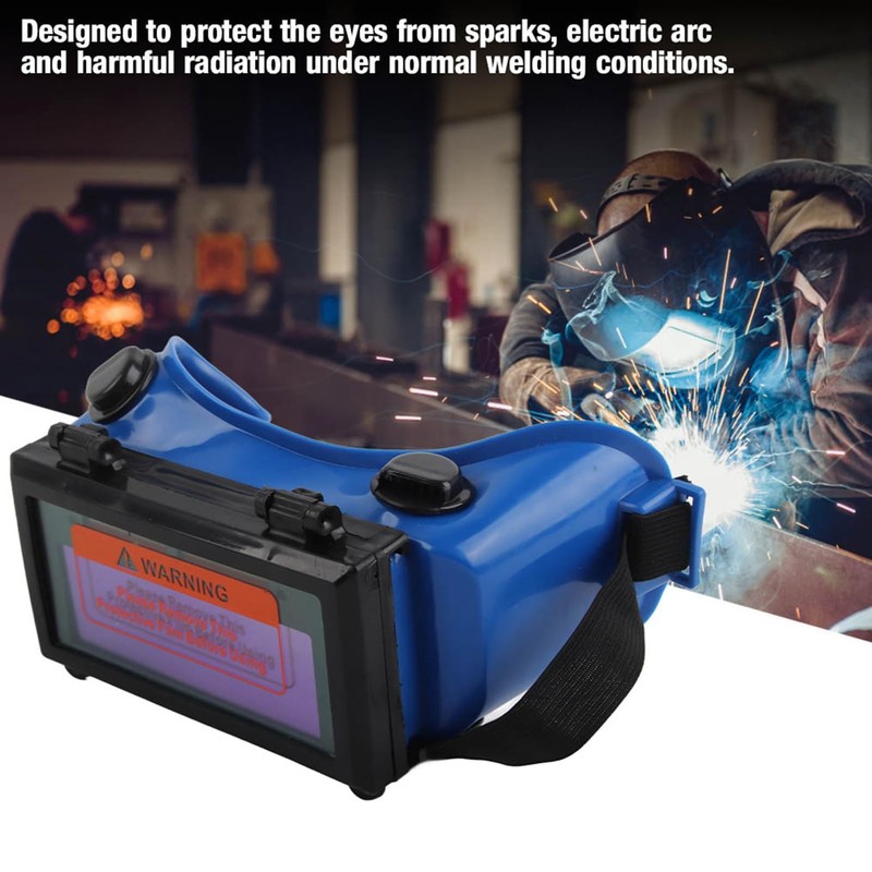 MUNEFE Welding Goggles, Welder Eye Protective Glasses, Auto Darkening Welding