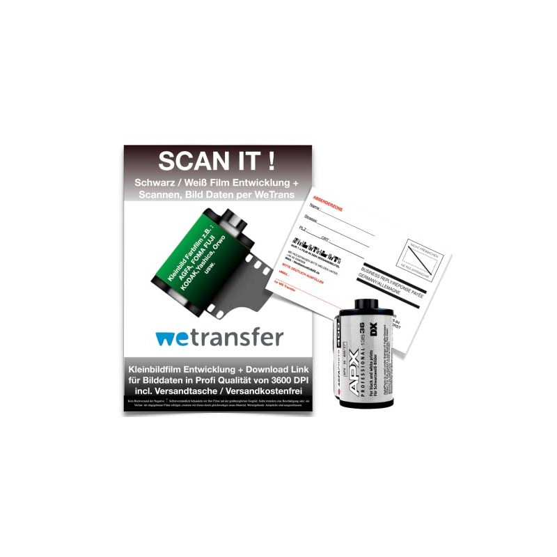 AgfaPhot APX Black + White Film with Film Development and