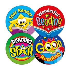 400 Reading Comprehension Childrens Pupils School Teachers Reward Stickers 32mm Brainwaves Primary Teaching Services