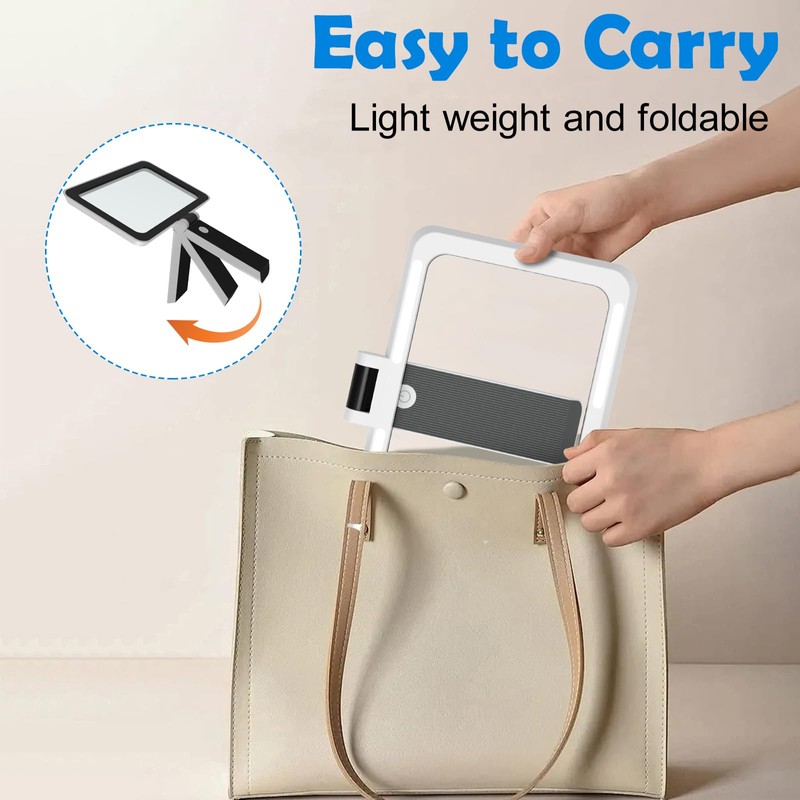 3X Magnifying Glass for Reading Handheld, Large Full Page Magnifier