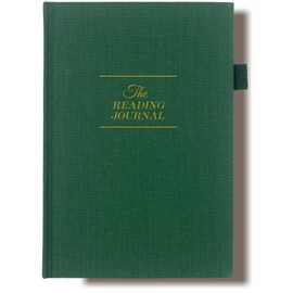 Elegant Reading Journal - Review and Track Your Reading Progress with 60 Book Reviews - Book Journal Reading Log Journal with Pen Holder & Back Pocket - Gift for Book Lovers and Readers (Earth Green)