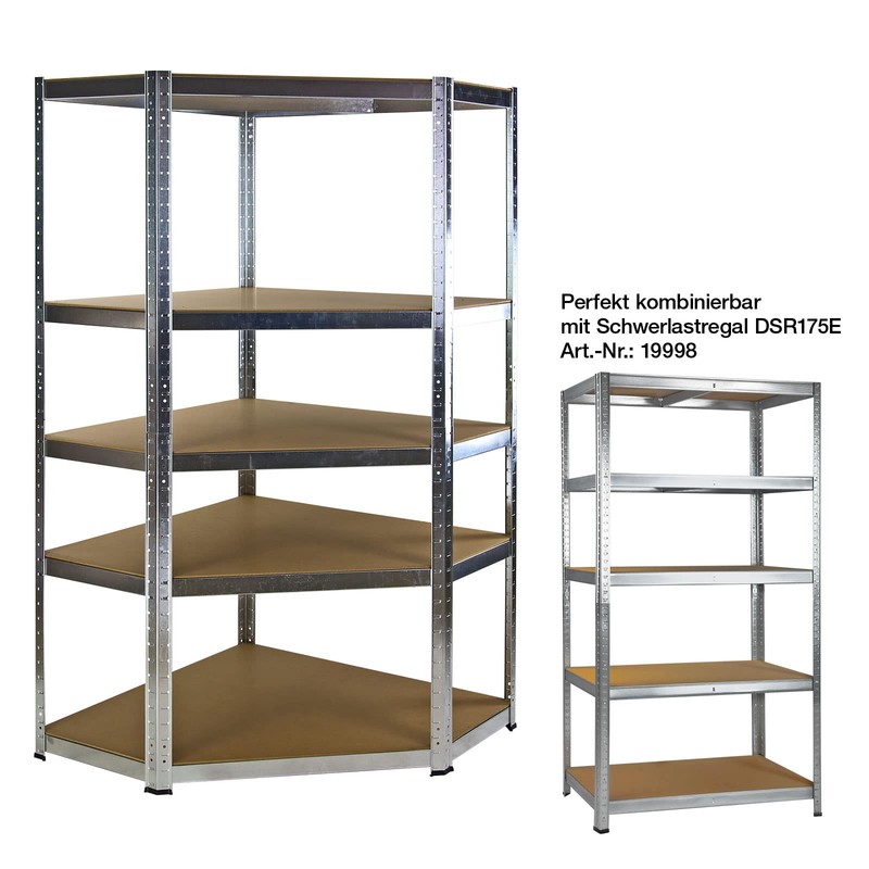 DER875 Corner Shelving Unit Storage Shelf Cellar Shelf Workshop Shelving