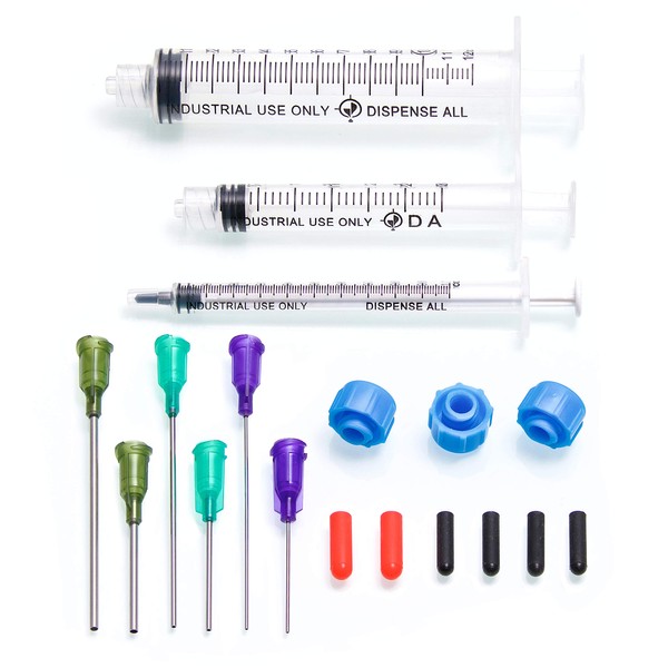 Dispense All - K2-3PK All-Purpose Industrial Syringe Kit - 1ml/3ml/10ml