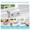 PINGXNG Window Locks,4 Sets,Alu Alloy Material Window Lock for Vertical&Horizontal