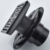 RANDOM 4 Inch Black Shower Drain Square with Adjustable PVC