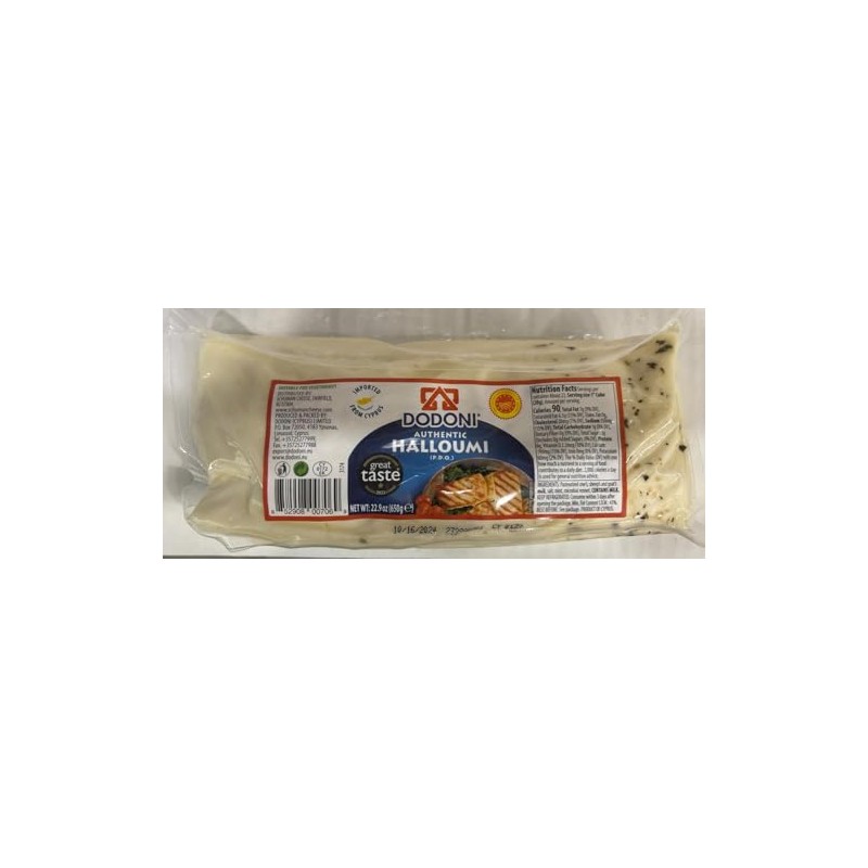 Dodoni Halloumi Cheese with Mint 650g (Pack of 2)