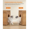 Feandrea Cat Litter Box Enclosure, Handwoven Rattan Hidden Litter Box