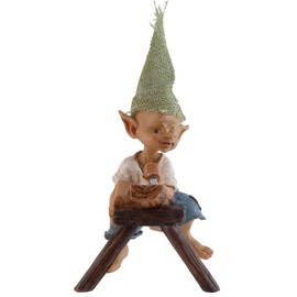 VOGLER Joh. Vogler GmbH Pixie The War I Go as a Carpenter, Hand Coloured, Artificial Stone, Indoor