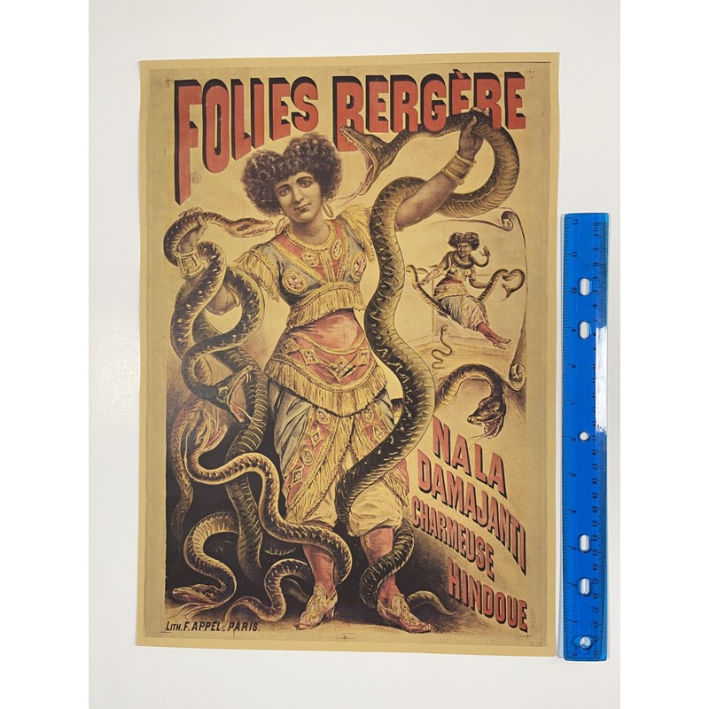 Freak Show Circus Poster Print Snake Lady Picture