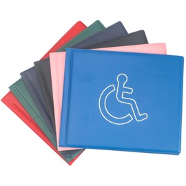 Disabled Badge Holder, PU Leather Disabled Badge Holder for Car, Blue Parking Badge, Disability Badge Holder (Blue)