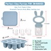 WAJIAYON Baby Breastmilk Popsicle Molds & Baby Fruit Feeder (3