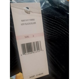 NANETTE LEPORE Pleated Dress Womens Size 2 Black 1920s flapper NWT