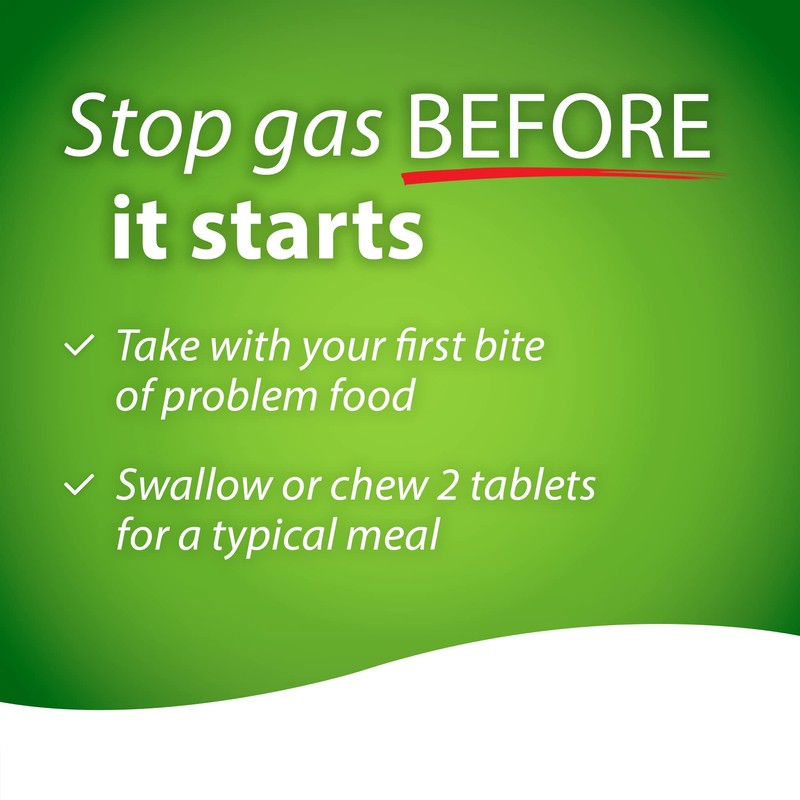 Beano Tablets, Digestive Enzyme Supplements for Gas Relief - 30