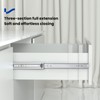 LONTAN 5 Pairs Push to Open Soft Close Drawer Slides