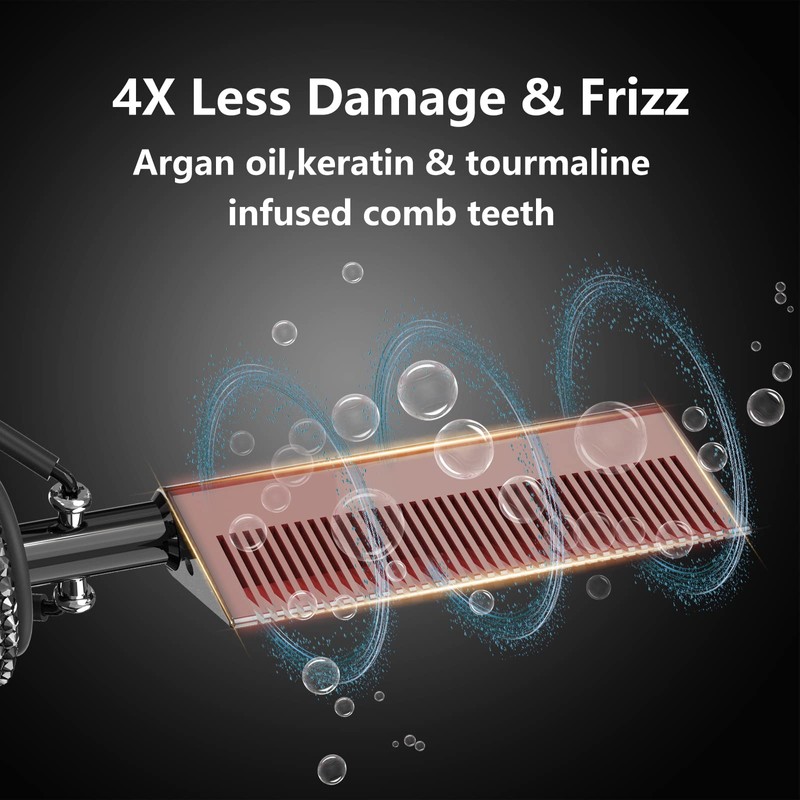DAN Technology LCD Screen Digital Display Diamond Shaped Hot Comb,