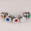 Gebildet 5pcs 16mm AC/DC 12-24V Stainless Steel Waterproof LED Indicator