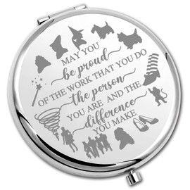 PLITI Wizard Dorothy Gift Wizard Oz Fan Gift May You Be Proud of The Work That You Do Dorothy Ruby Compact Mirror (Be Proud WOZ CM)