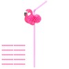 100Pcs Flamingo Drinking Straws Cute Pattern Environmentally Friendly Bendable Cocktail