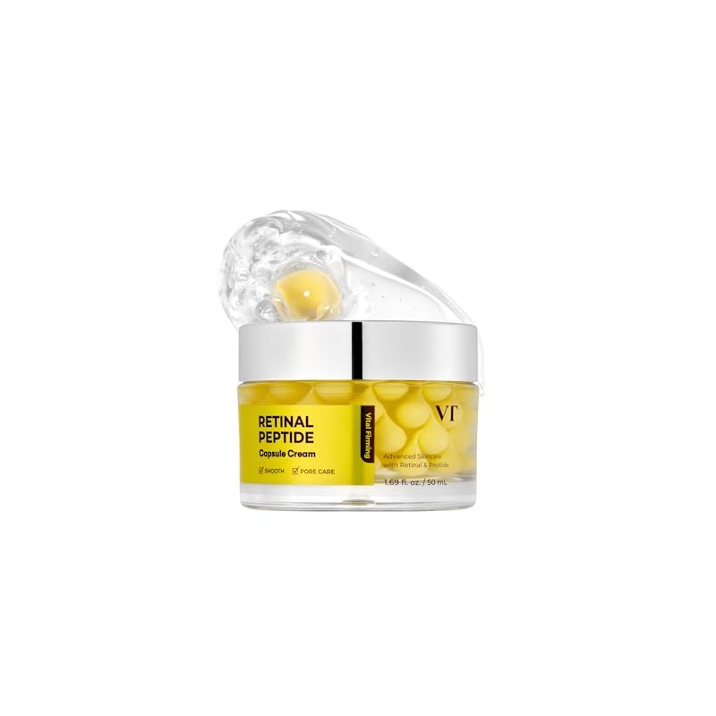 VT COSMETICS Retinal Peptide Capsule Cream, – 3-in-1 Firming Moisturizer