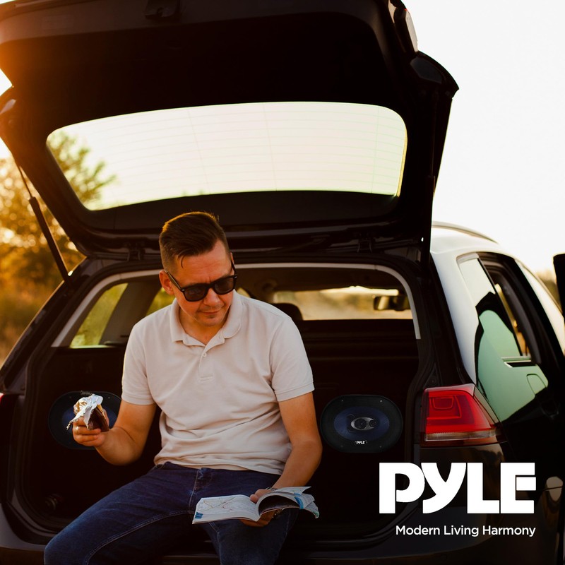 Pyle PL683BL 6x8" 720 Watt 3-Way Car Coaxial Audio Speakers