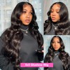 Uveous 28 Inch Wear and Go Glueless Wigs Human Hair