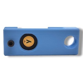 Protective Case for YubiKey 5/5C NFC – Compact & Lightweight Keychain Holder with M3 2.5 mm Screw, Allen Key Not Included (USB-C, Pastel Blue)