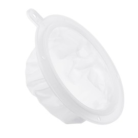 PATIKIL 6.1" O.D. Food Filter Strainer, 300 Mesh Kitchen Mesh Filters Strainers Fine Mesh Sieve for Juice, Coffee, Soy Milk Filtration, White