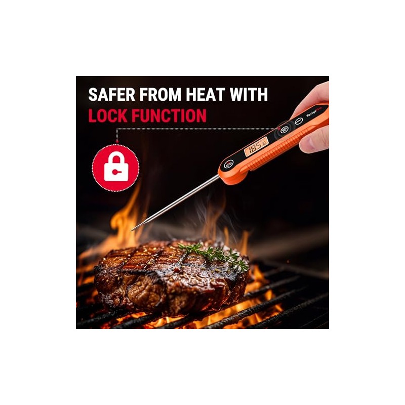 TempPro Termómetro digital de lectura instantánea para carne a la