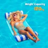 LATERN 130CM Swimming Pool Float Hammock, 4-in-1 Saddle/Lounge Chair/Hammock/Drifter Inflatable