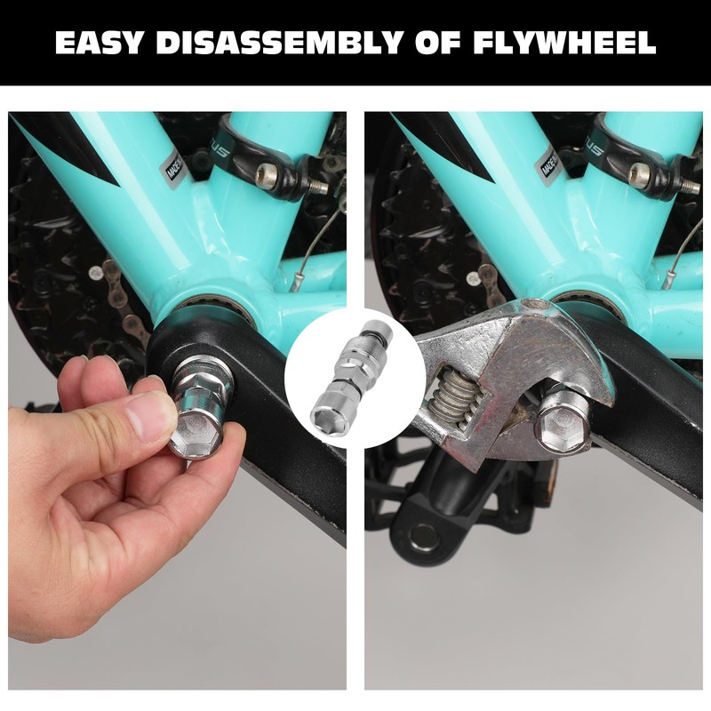 JUPSK Bike Crank Puller, Bicycle Crank Removal Tool Square Crankset