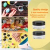 200 Pcs Empty Sample Containers with Black Lids Mini Plastic