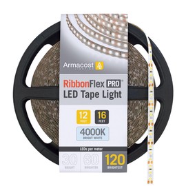 Armacost Lighting RibbonFlex Pro 16.4 ft. LED Tape Light 120 LEDs/m Bright White (4000K) 12V 153230