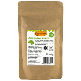 Birkengold Birkengold Zahnpulver Minze Nachfüllbeutel 100 G | Schützt Den Zahnschmelz | 100% Natürliche Zutaten | Keine Schaumbildner Und Konservierungsstoffe | Naturkosmetik | Vegan