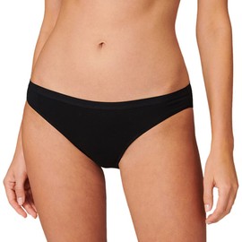 Schiesser Women's 2 Pack Mini Briefs Organic Cotton - 95/5 Organic, Black_174294